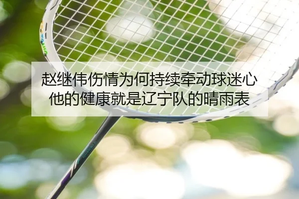 赵继伟伤情为何持续牵动球迷心 他的健康就是辽宁队的晴雨表